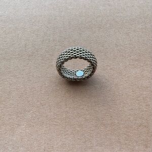 Tiffany & Co. Somerset Mesh Ring Size 7 U.S